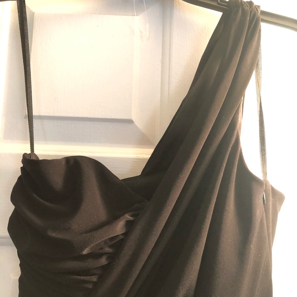 Solid black cocktail/party dress
